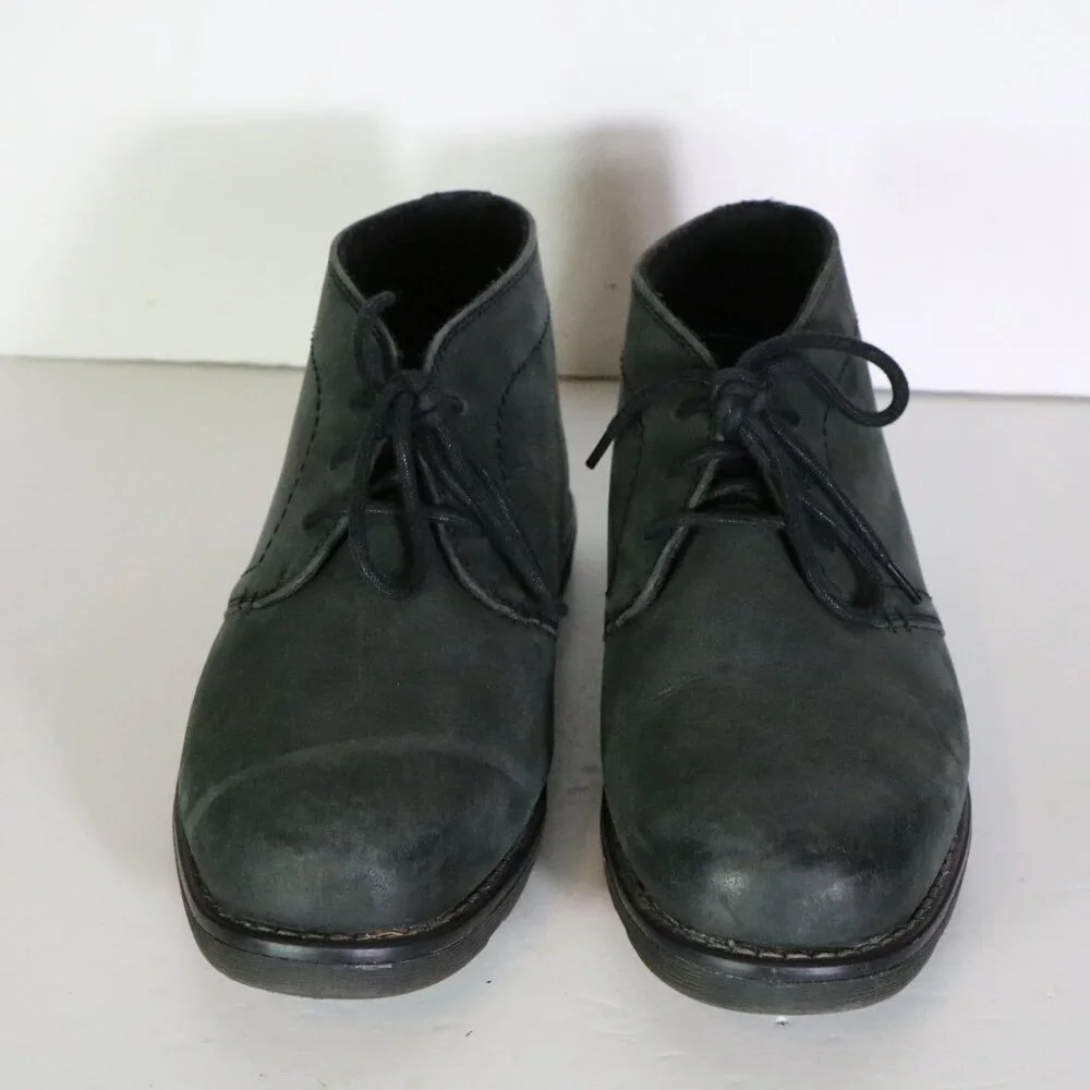 Sebago Reese‎ Chukka Boots Mens 9 Black Leather Lace Up Low Top Comfort
